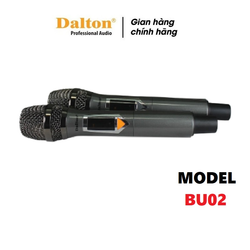 Micro karaoke không dây Dalton RX-BU02, Micro chuyên hát karaoke gia đình cao cấp, thâm kim loại, hát nhẹ, chống hú