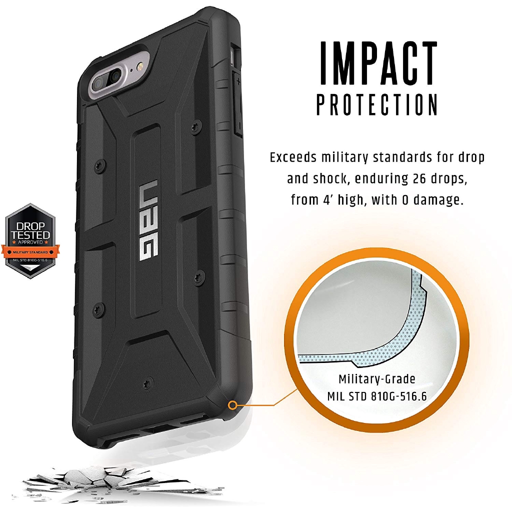 Ốp điện thoại UAG chống rơi phong cách quân đội thích hợp cho iPhone 8 Plus/iPhone 7 Plus/iPhone 6s Plus 5.5-inch