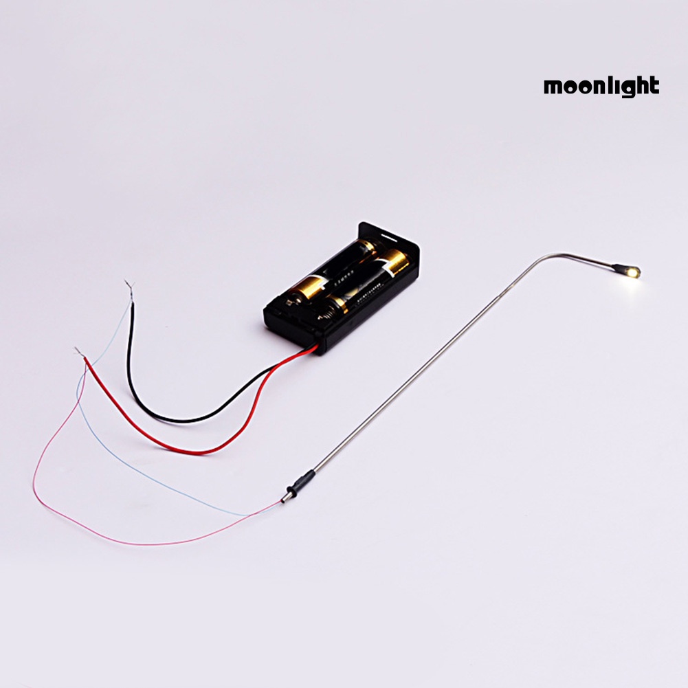 Bộ 10 mô hình đèn đường led mini trang trí tiểu cảnh
