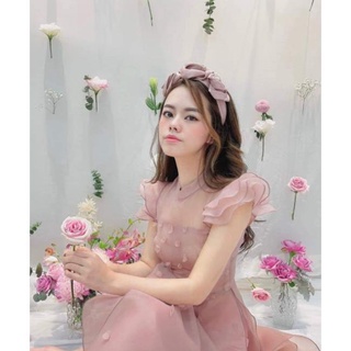 Áo dài cách tân nữ phối hoa thanh lịch
