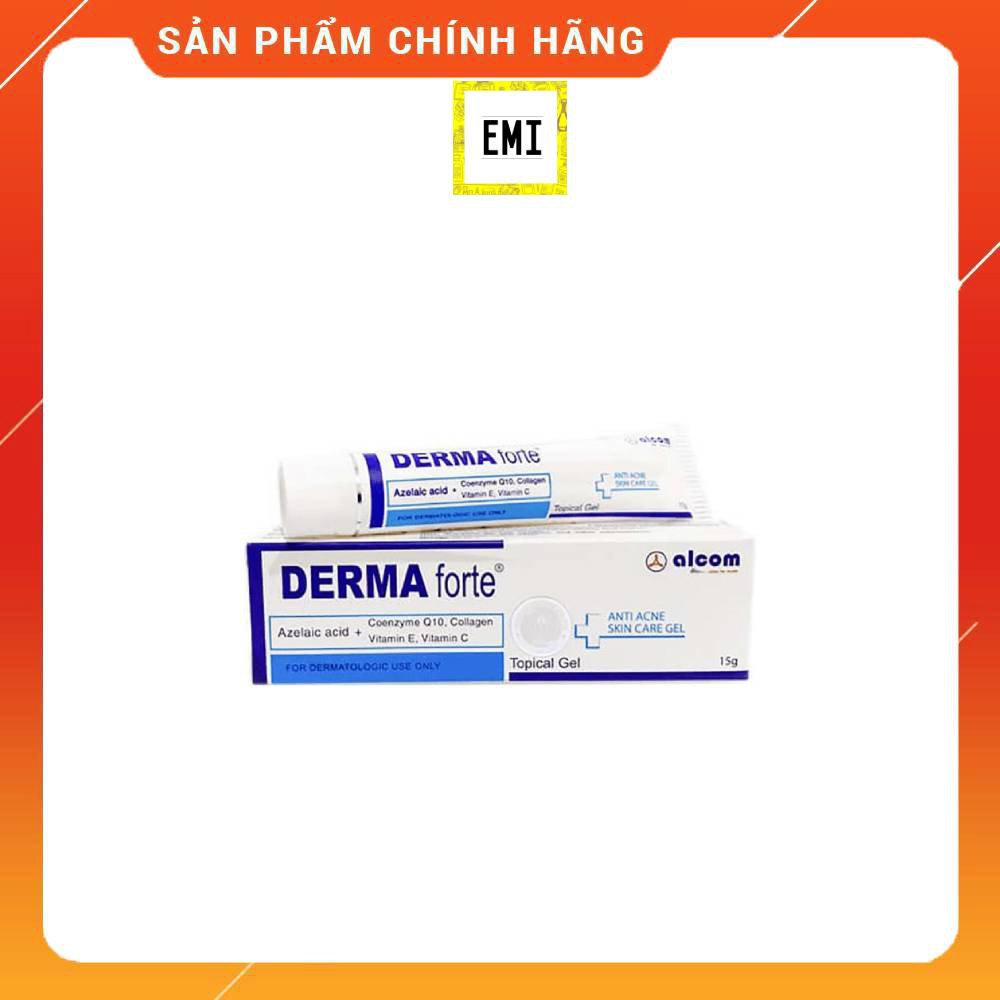 Derma Forte Gel 15g - Giảm mụn trứng cá, ngừa thâm, mờ sẹo, dưỡng da