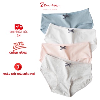 Zen Me Combo 05 Quần lót nữ cotton kháng khuẩn siêu thấm hút mềm mại dịu nhẹ