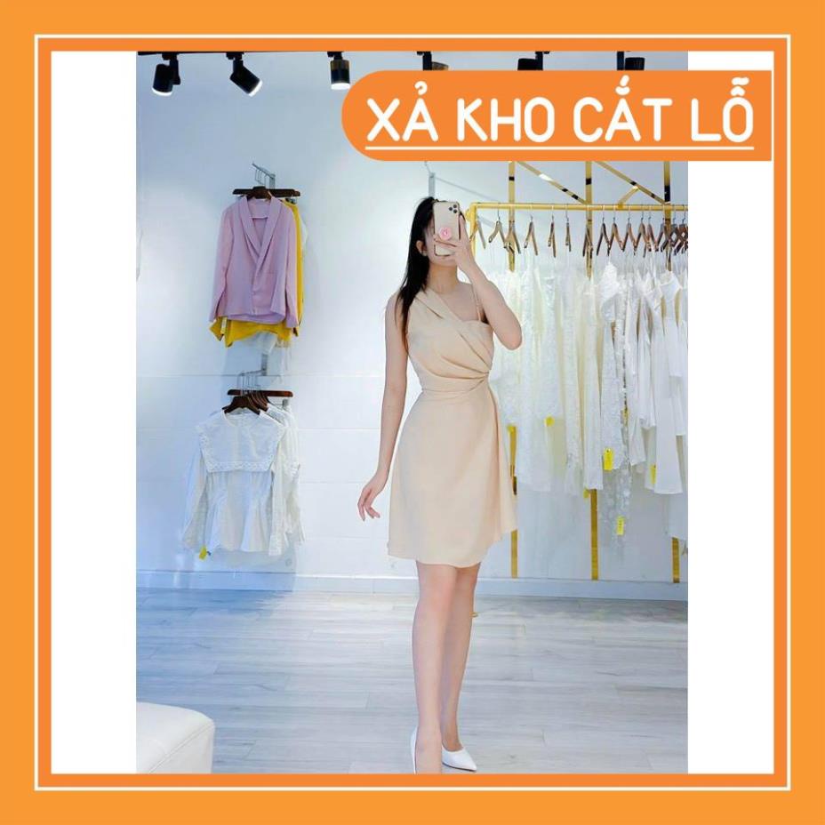 [Quần Áo Hot] Đầm dự tiệc 1 dây vai đính chuỗi sang trọng quý phái | BigBuy360 - bigbuy360.vn