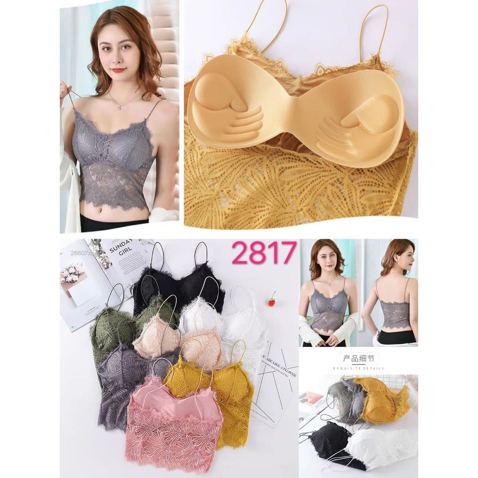 Hàng CHUẨN ĐẸP. Áo Bra Ren Hoa Siêu Đẹp Một Cỡ 2817 Jessica Shop | BigBuy360 - bigbuy360.vn