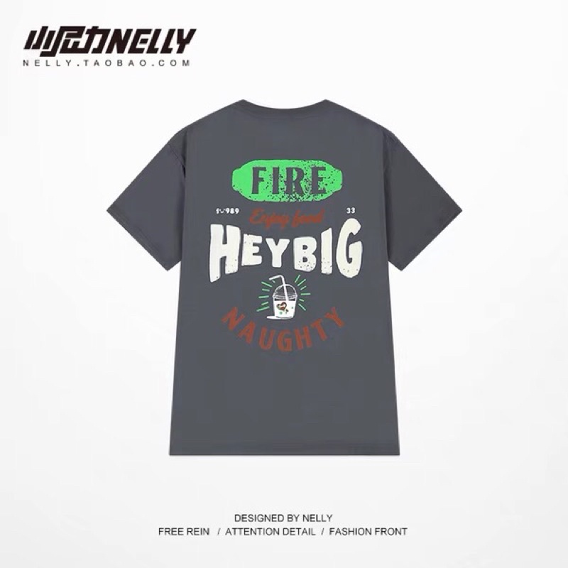Áo phông nelly heybig sale (có sẵn) trà sữa fire naughty