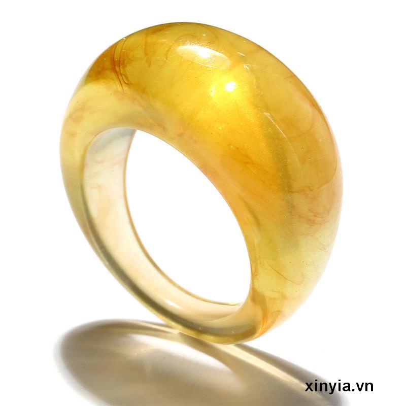 Nhẫn Resin Thiết Kế Độc Đáo Thời Trang Cá Tính Cho Nữ