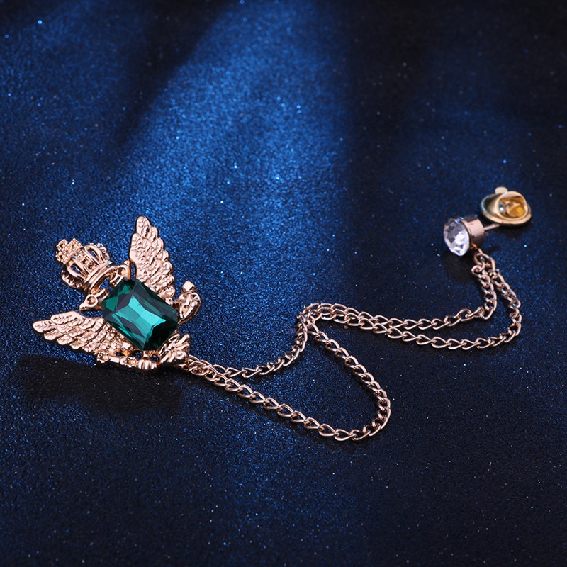 Trâm cài áo EFAN đính đá tua rua phong cách retro mới cho nam