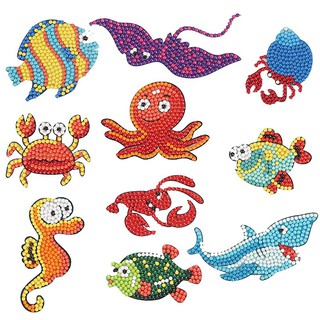 Bộ sticker đính hạt đá 5D xinh xắn cho bé