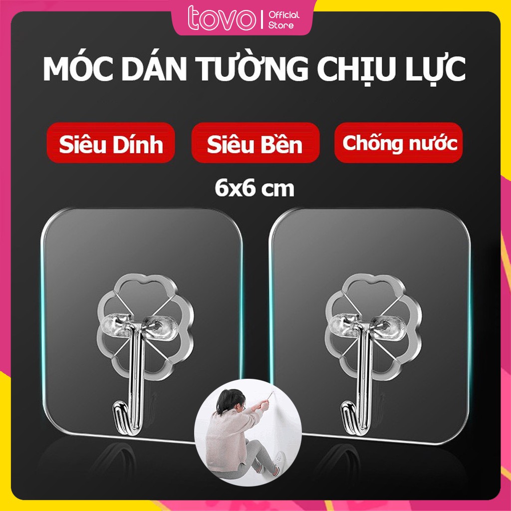 20 Miếng dán móc treo dính tường trong suốt chịu lực siêu chắc siêu bền siêu rẻ