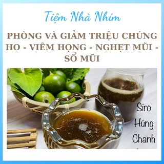 Siro ho thảo mộc húng chanh giúp giảm ho long đờm tăng sức đề kháng