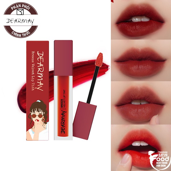 Son kem siêu lì, màu sắc thời thượng Hàn Quốc Dearmay Breeze Velvet Lip Tint 4.4g | Thế Giới Skin Care