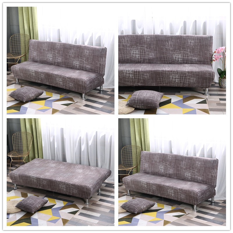 (20 kiểu dáng) Vỏ bọc ghế sofa Chống bụi đa năng Không có tay vịn Ghế sofa giường có lớp phủ trượt Phù hợp với giường sofa 160-180cm