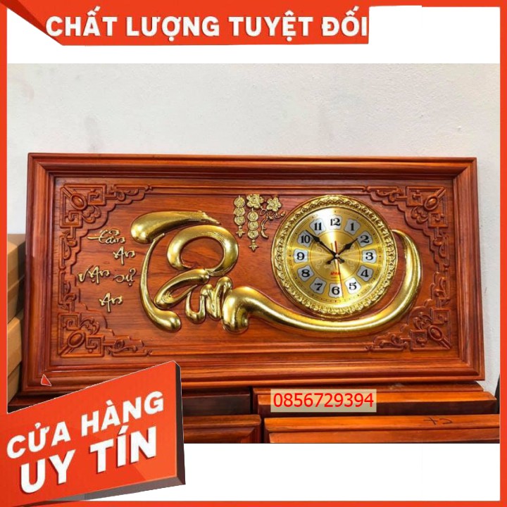 Tranh Đồng Hồ Gỗ Hương Treo tường