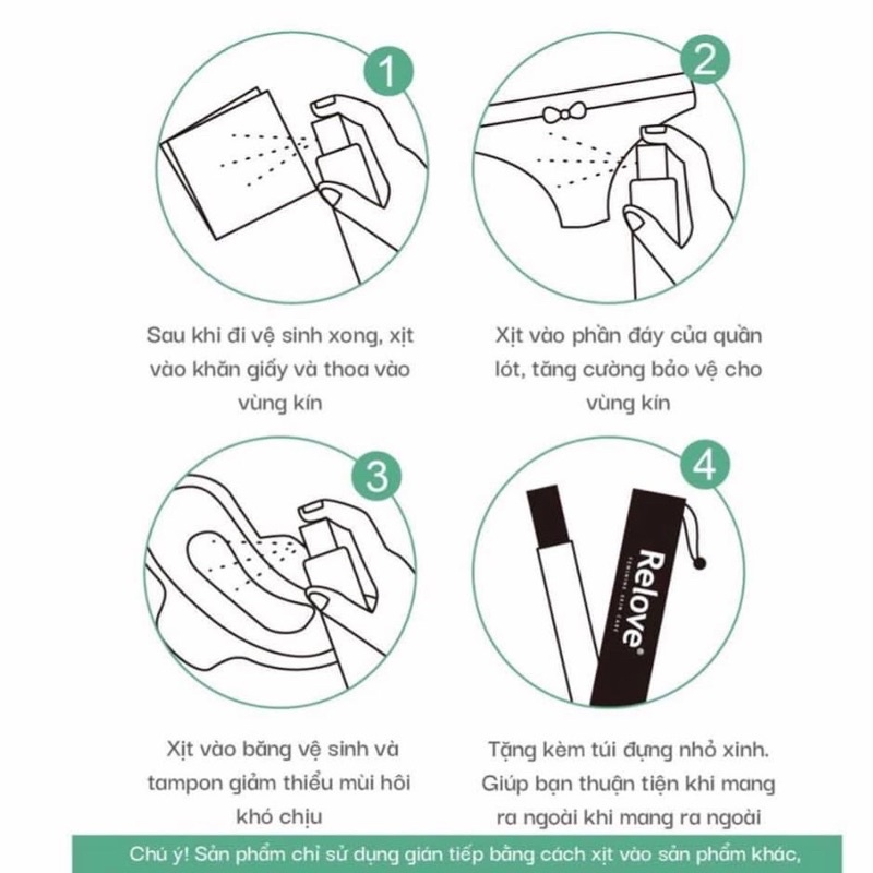 [HSD23] Nước hoa kháng kh.uẩn, ngừa v.iê.m vùng kín Relove