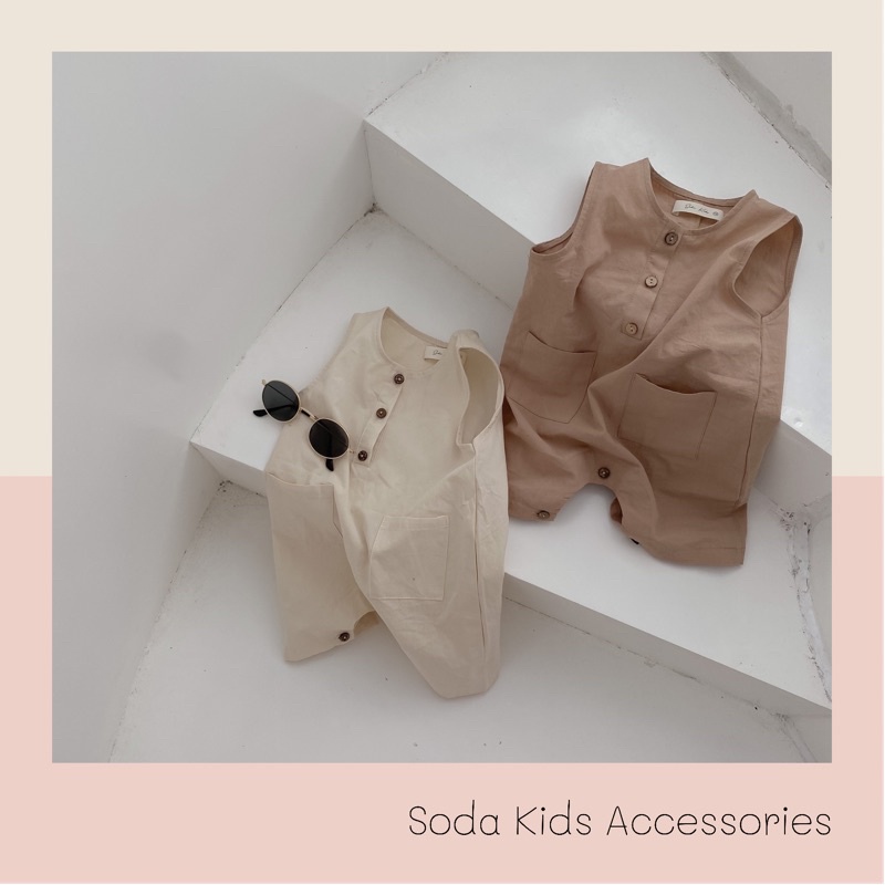 [Mã SKAMA8 giảm 8% đơn từ 300k] (Hàng thiết kế) Body lửng 03 cúc gỗ