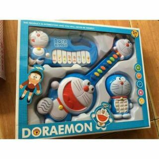 BỘ ĐỒ CHƠI ĐÀN, ĐIỆN THOẠI DOREMON CHO BÉ