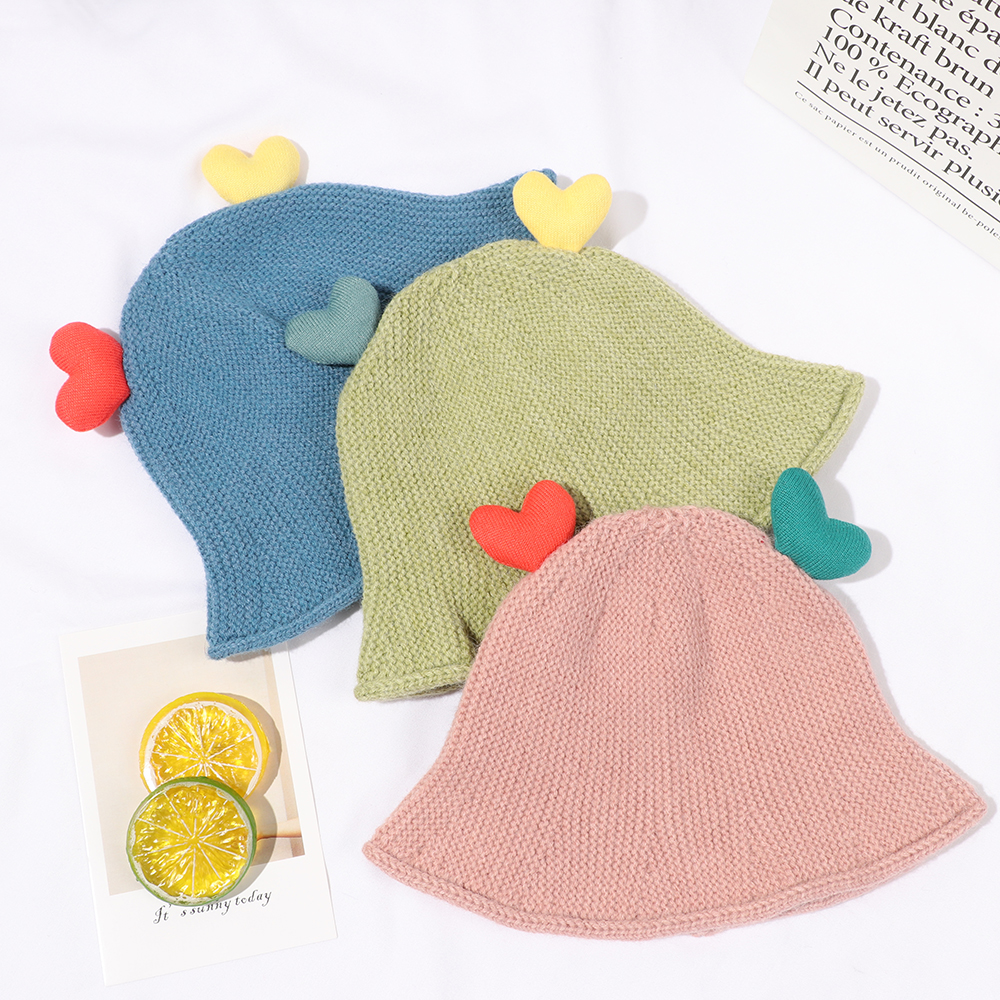 Mũ Beanie Đan Len Giữ Ấm Mùa Đông Nhiều Màu Dễ Thương Cho Bé Trai / Gái