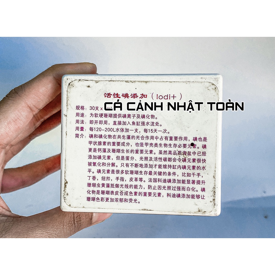 IODI + PRODIBIO BỔ SUNG I ỐT TẠO MÀU CHO SAN HÔ BỂ CÁ BIỂN (1 ỐNG LẺ)