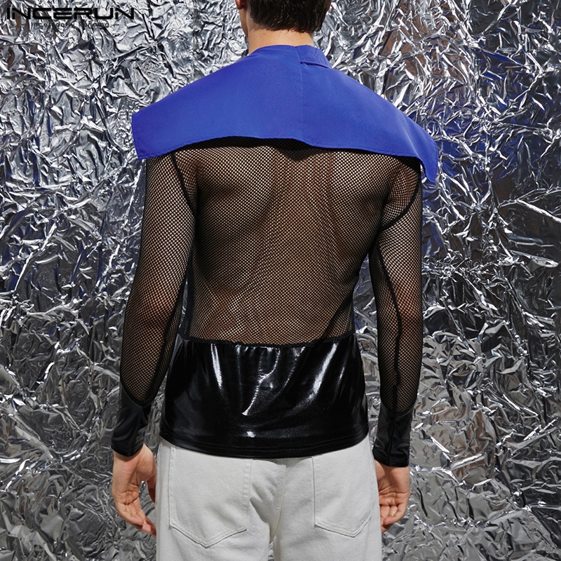 Áo choàng kiểu INCERUN thiết kế cột dây hóa trang phong cách Trung Cổ thời trang dành cho nam