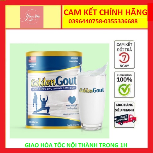 Sữa non Golden Gout lon 650g (dành cho người bệnh gout) date mới