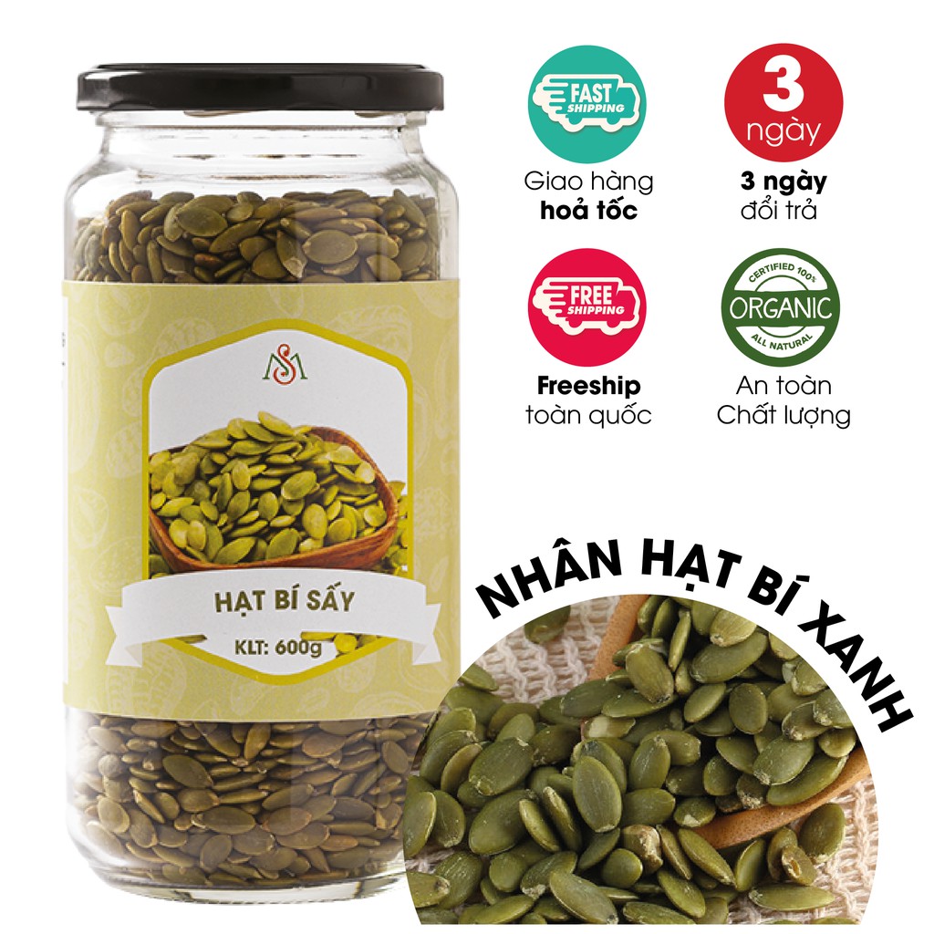 Nhân hạt bí xanh sấy nguyên vị ăn vặt mẹ bầu/ ăn vặt ăn kiêng/ ăn vặt healthy lành mạnh/ ăn vặt giảm cân