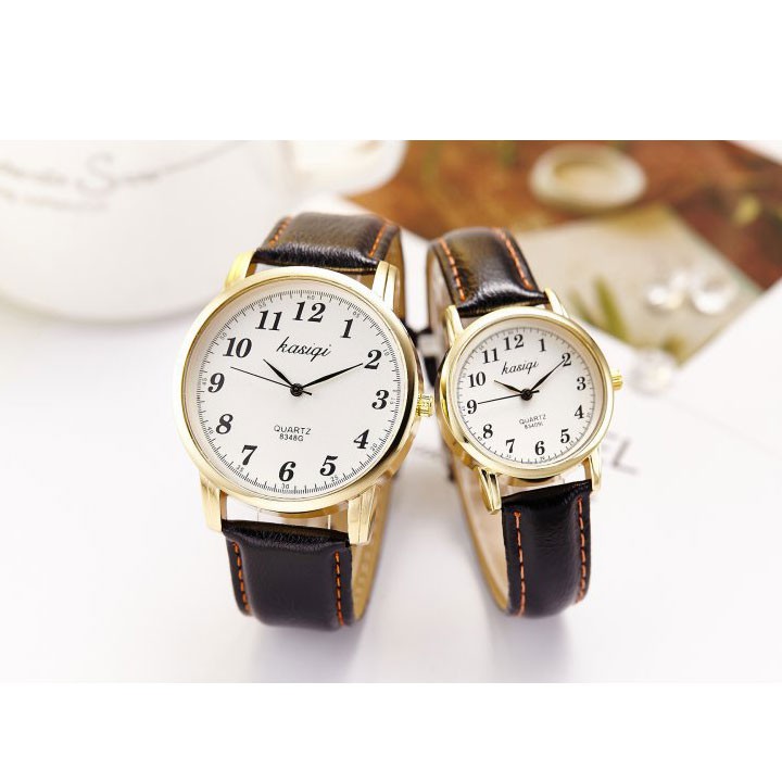 Đồng hồ nam nữ Kasiqi dây da thời trang SP684 (Nhiều màu) | BigBuy360 - bigbuy360.vn