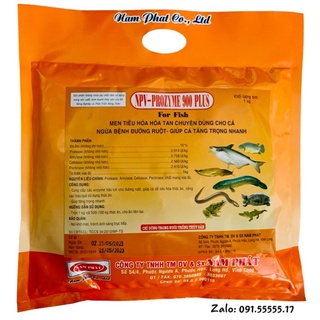 PROZYME 900 plus 1kg. Men tiêu hoá hoà tan chuyên dùng cho cá, lươn, ếch. Ngừa bệnh đường ruột, giúp tăng trọng nhanh.