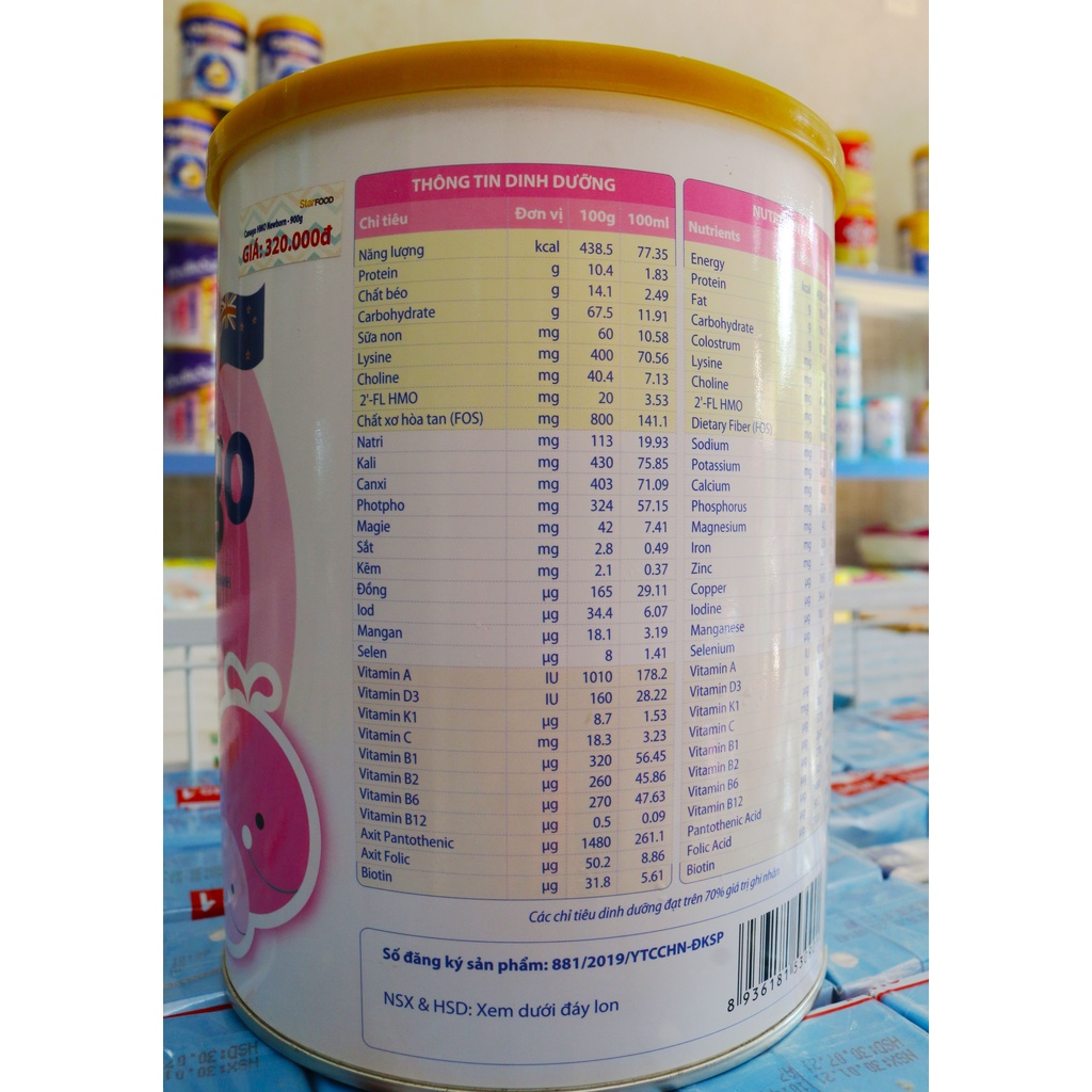 Sữa bột Canago NewBorn 900g