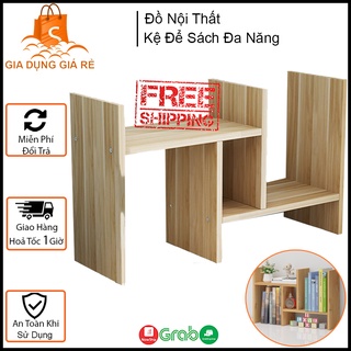 Kệ Sách Mini, Giá Để Sách, Để Tài Liệu Văn Phòng Trên Bàn Làm Việc Bằng Gỗ Ép, Trang Trí Bàn Làm Việc Siêu Tiện Dụng