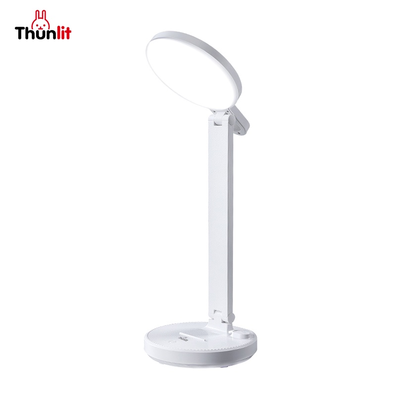 Đèn bàn học Thunlit bảo vệ mắt 2000mAh có thể sạc lại 3 nhiệt độ màu có thể điều chỉnh vùng ánh sáng lớn