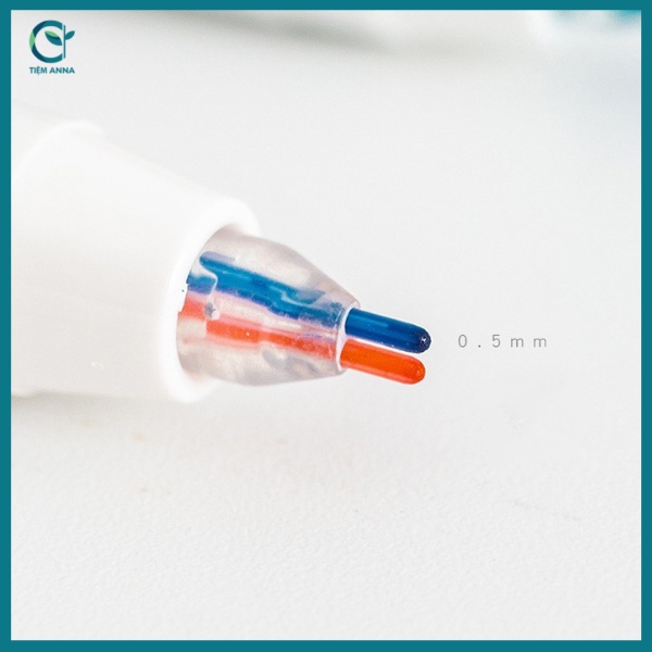 Bút ghi chú, bút highlight 2 LINES PEN 0.5mm 2 ngòi cao cấp