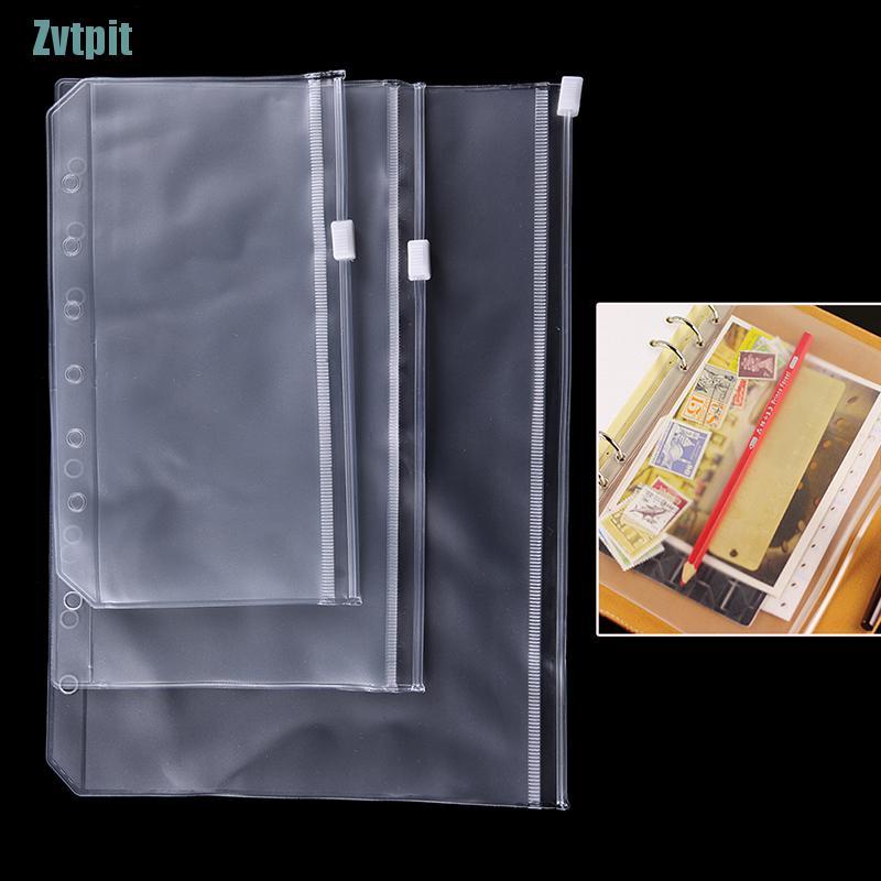 Túi zip trong suốt đựng tài liệu khổ A5/A6/A7