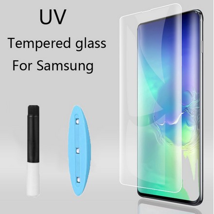 Kính cường lực toàn màn hình keo UV cho Samsung Galaxy S20 Ultra S20+ S10 S8 S9 Plus Note 10 8 9 S6 S7 Edge Plus Pro