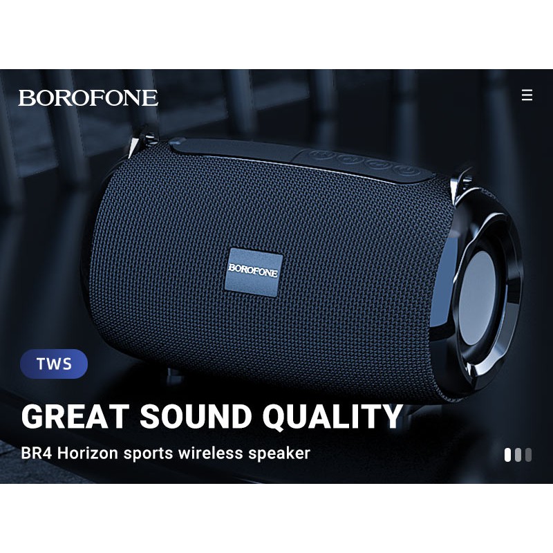 Loa bluetooth mini Borofone BR4 Chính Hãng loa không dây, BT V5.0, pin 500mAh cho 6 giờ nghe nhạc
