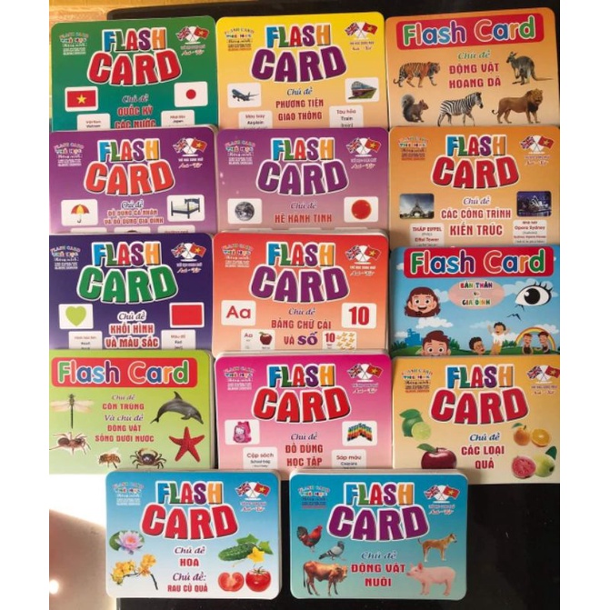 BỘ THẺ HỌC THÔNG MINH FLASH CARD GLENN DOMAN SONG NGỮ ANH - VIỆT