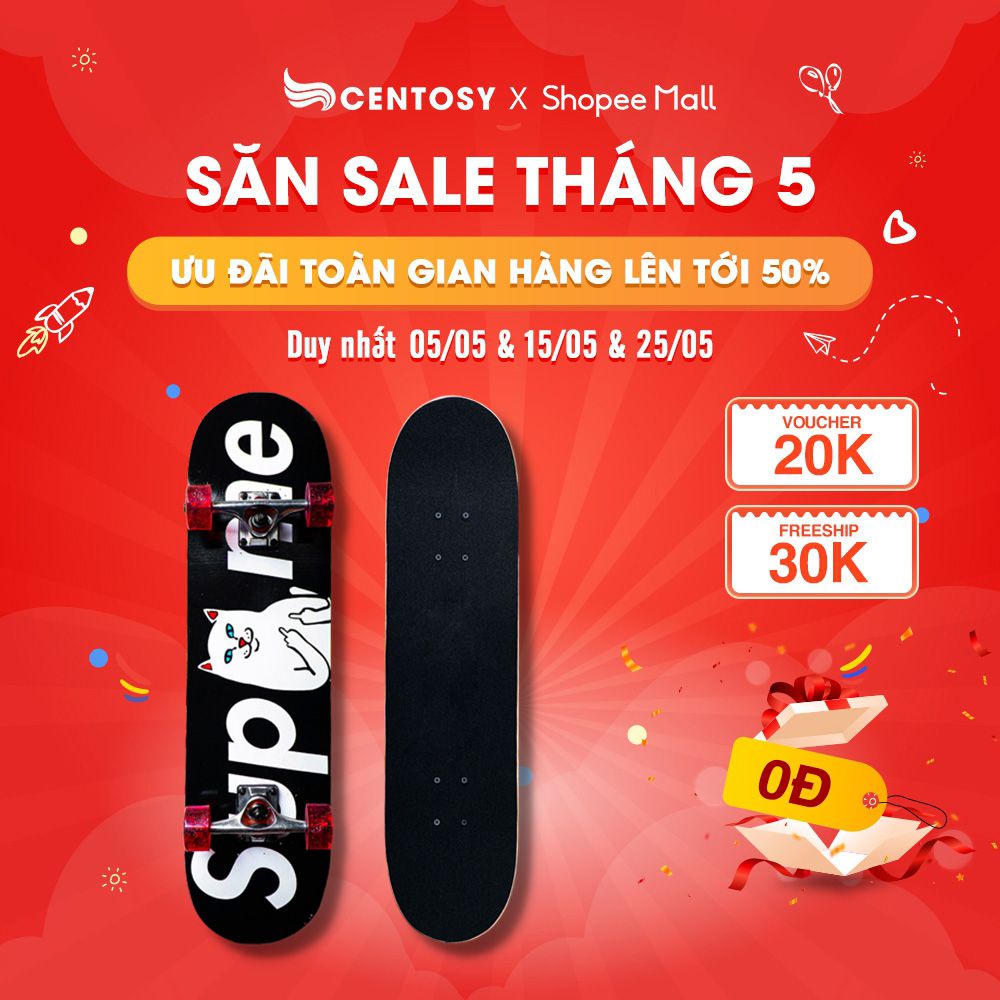 Ván Trượt Người Lớn Cao Cấp - Centosy VT Skateboard 1000 - Màu Sắc Đa Dang, In Hình Phong Cách