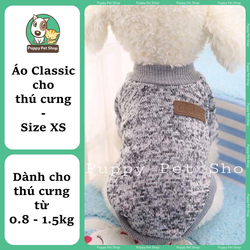 Áo Classic sợi dệt cho thú cưng, chó mèo