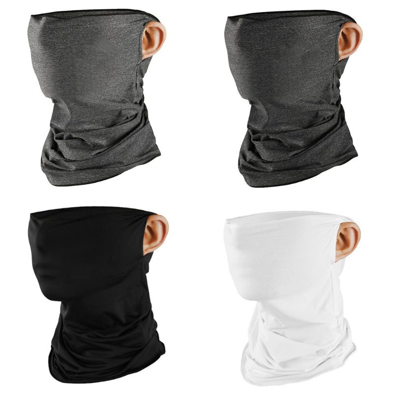 Khẩu Trang Chống Tia UV Đeo Tai Bảo Vệ Cổ Dành Cho Nam Nữ