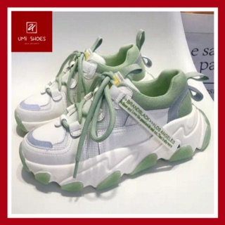 [HOT 2020] Giày thể thao nữ ulzzang đẹp mã FASHION5 nâng đế cao 5cm 2 màu xám/xanh hot mới năng động cá tính trẻ đi học