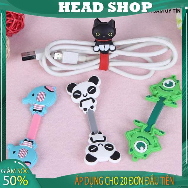 Quấn cáp sạc tai nghe hình thú ngẫu nhiên HEAD SHOP