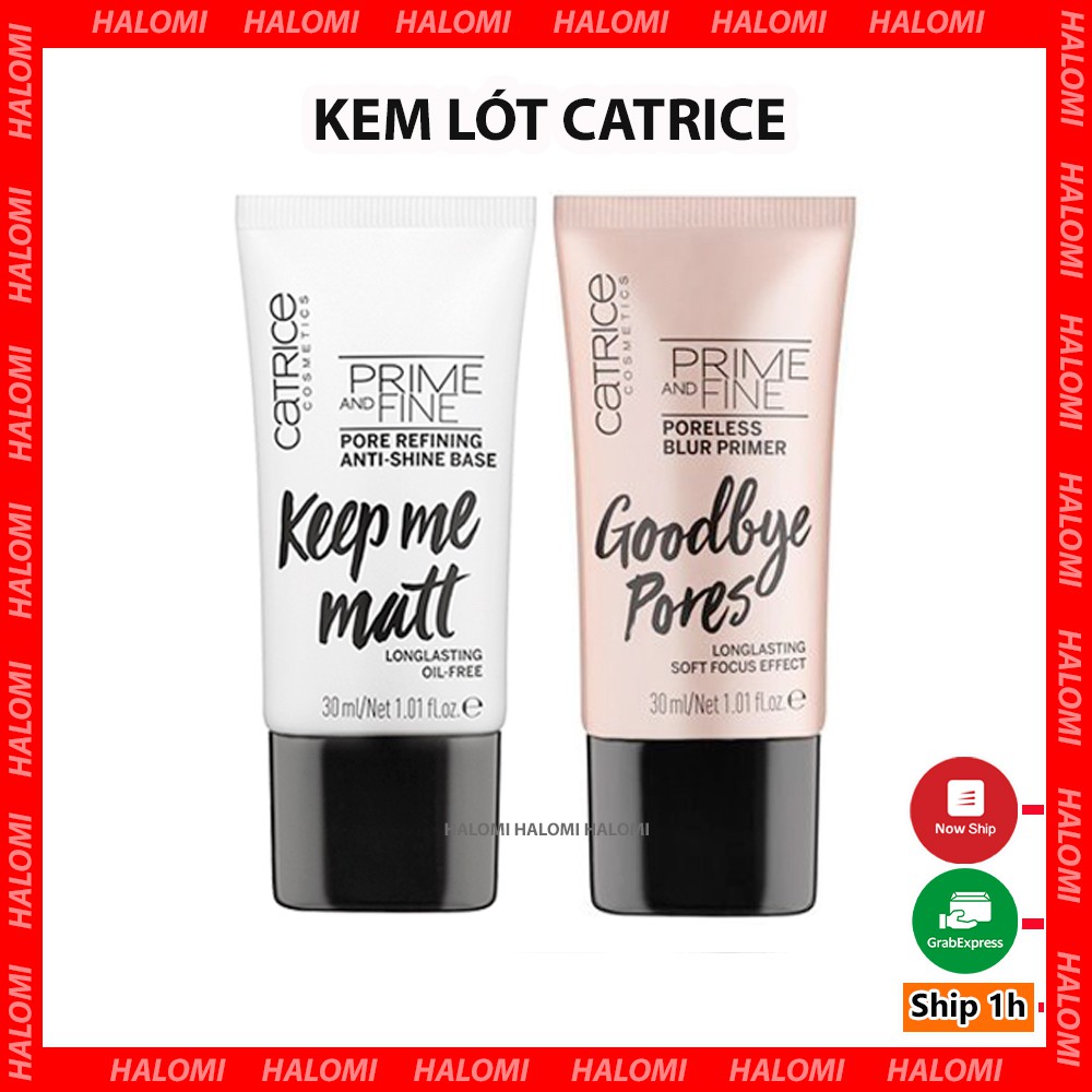 Kem Lót Catrice Prime and Fine Pore Refining Anti Shine Base Siêu Mịn Phiên Bản Mới Nhất