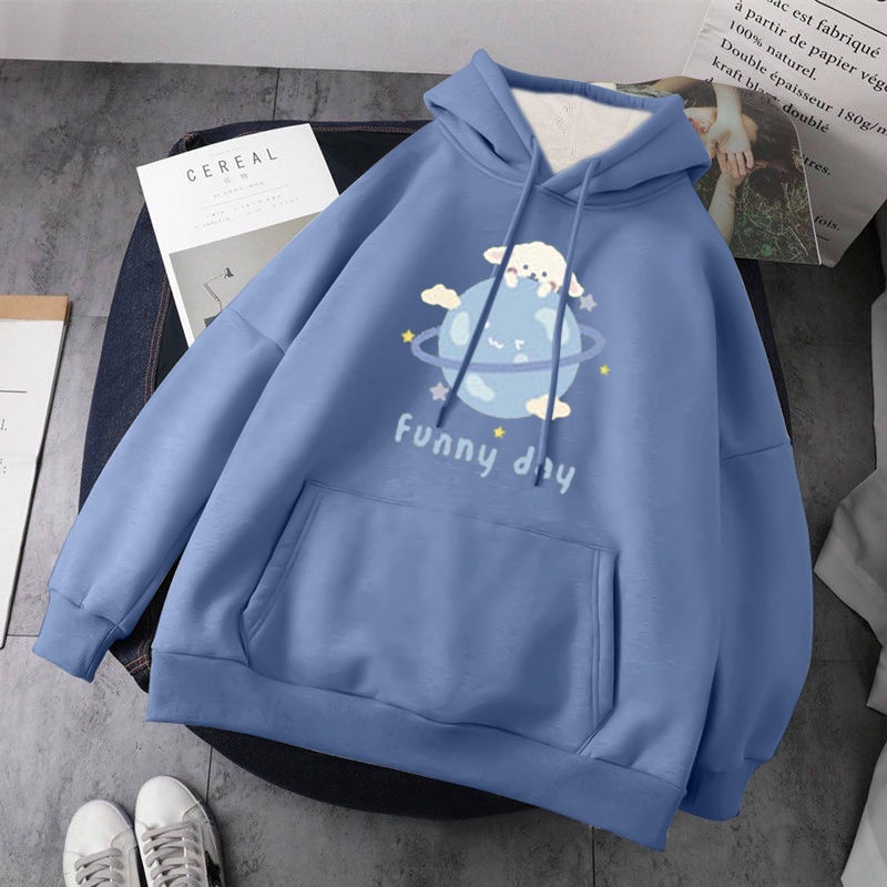 Áo hoodies có nón dài tay thời trang nữ | BigBuy360 - bigbuy360.vn