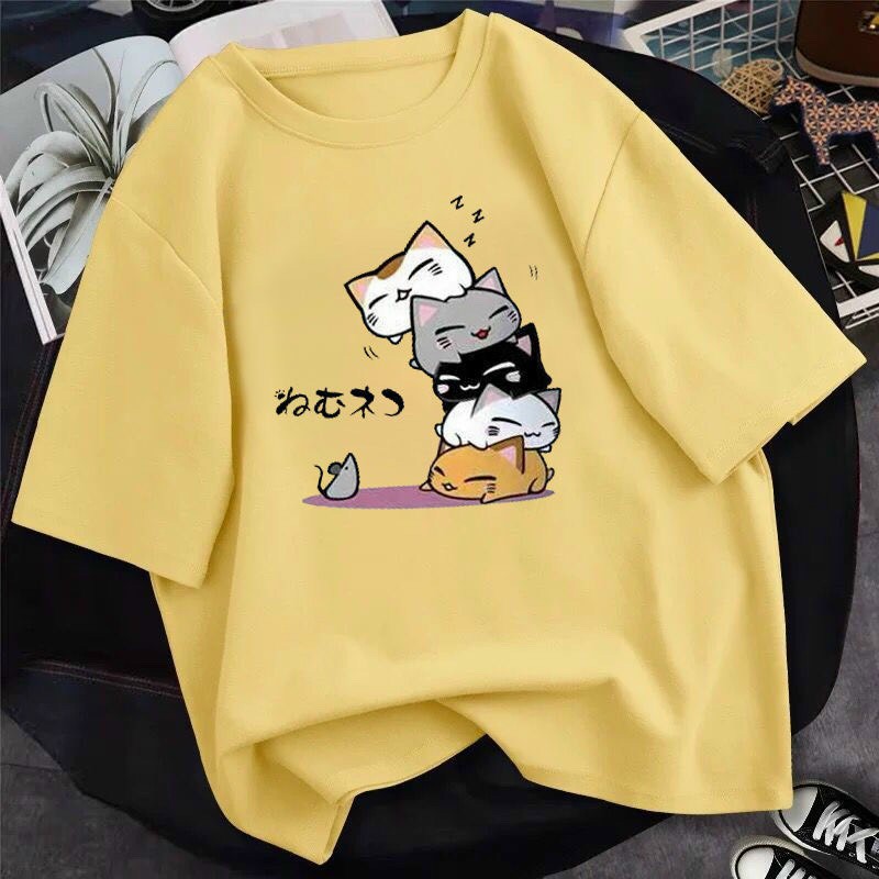 Áo thun unisex nam nữ đều mặc được hình những chú mèo tinh nghịch - Trùm Chuyên Sỉ Thời Trang | BigBuy360 - bigbuy360.vn