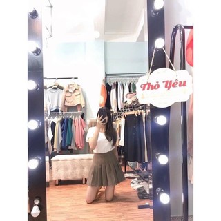 Chân váy tầng xếp ly