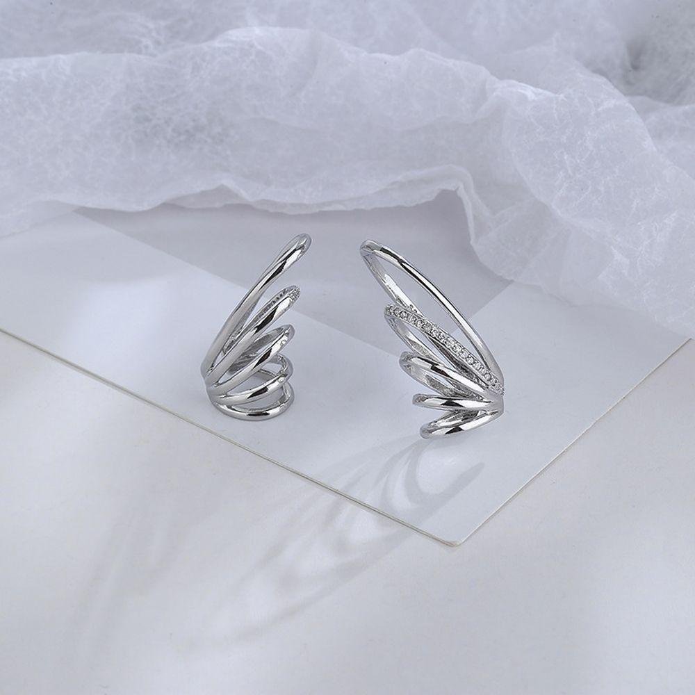 Khuyên Kẹp Vành Tai Nhiều Lớp Không Xỏ Lỗ Phong Cách Punk Thanh Lịch Cho Nữ