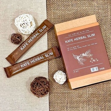 Thạch hỗ trợ giảm cân, giảm béo Kafe Herbal Slim Hộp 10 gói
