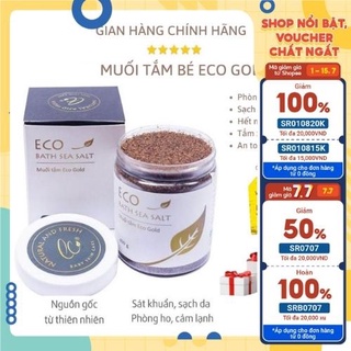  Muối tắm bé Eco Gold HTX Sinh Dược 370g 100% từ thiên nhiên 