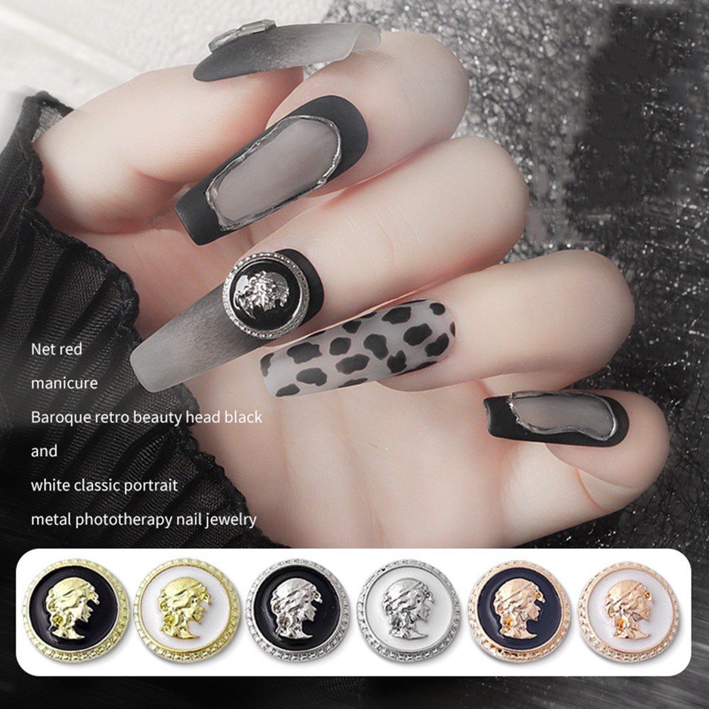 [Hàng mới về] Set 5 phụ kiện trang trí móng tay nghệ thuật 3D phong cách nhật bản sang trọng độc đáo cho nữ DIY