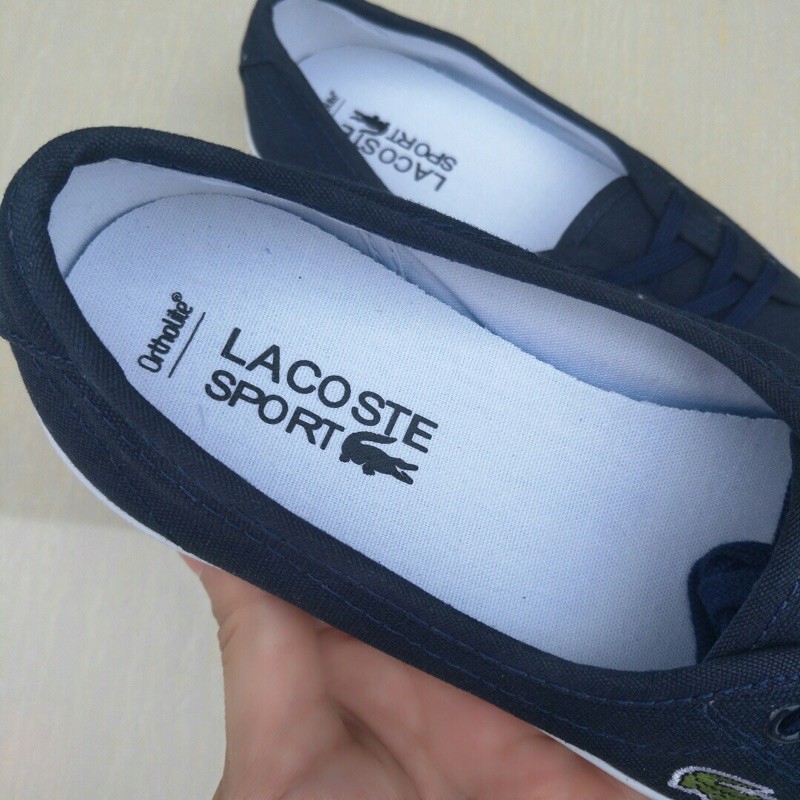 giày vải nữ thời trang nhẹ nhàng cá tính lacoste