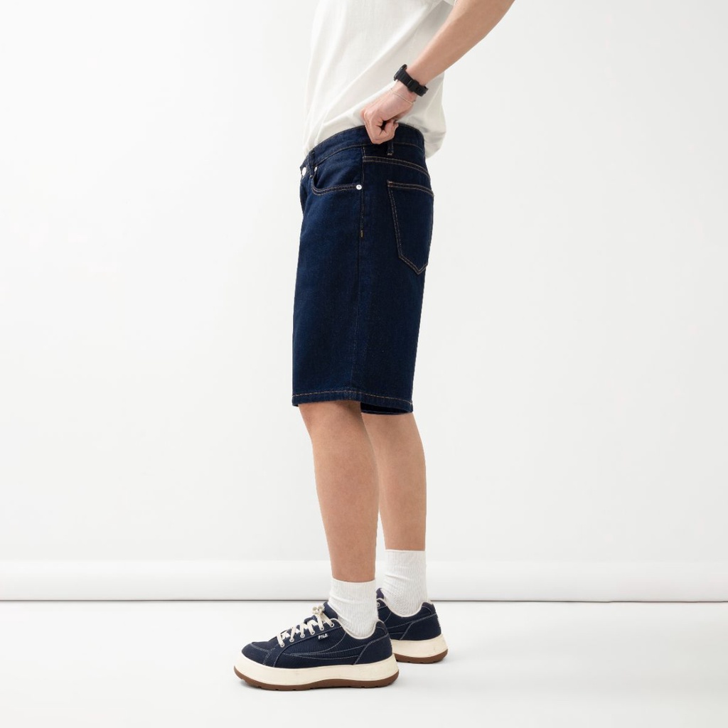 OWL BRAND® BLANK RELAX SHORT JEANS - Quần Short nam Jean ống rộng / Indigo